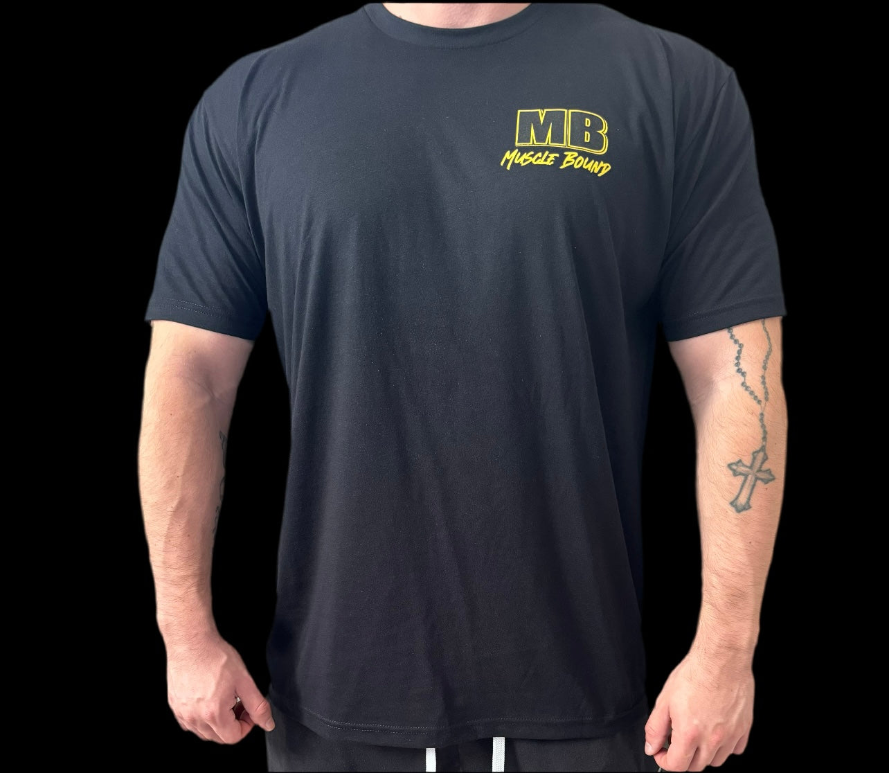 ON SALE! MB LOGO TEE (UNISEX) black/gold