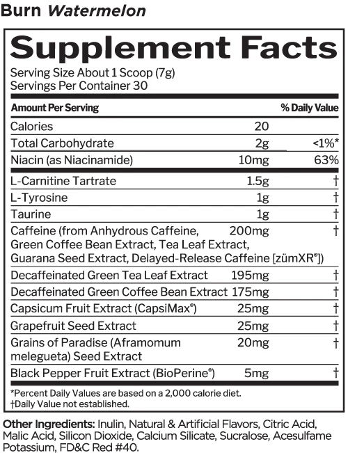 Burn Thermogenic Weight Management