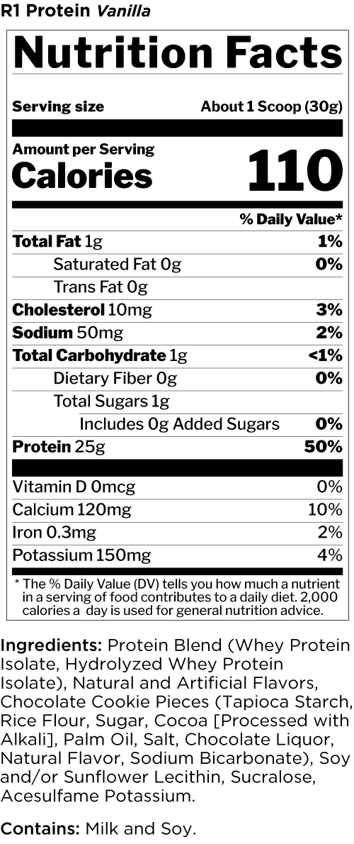 R1 Protein Whey Isolate/Hydrolysate