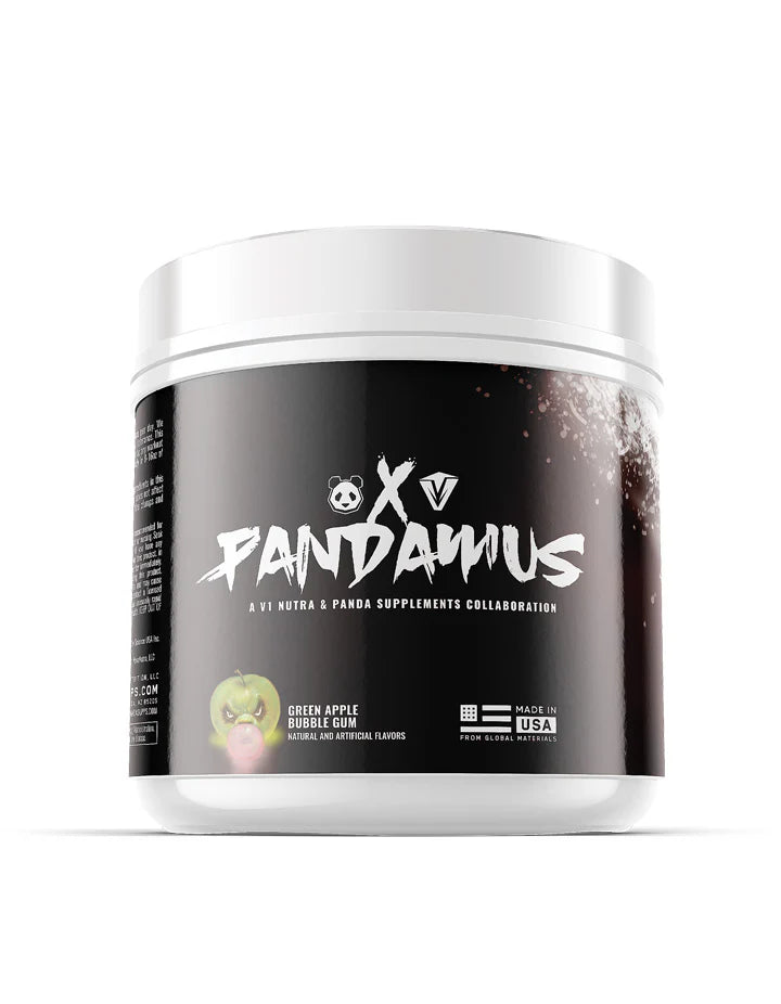 PANDAMUS Pre Workout Choose your Level I green apple bubblegum